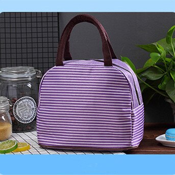 Fiambrera para refrigerador térmico aislado portátil para hombres, mujeres y niños, bolsa de almacenamiento para pícnic, bolsa de transporte Oxford resistente al agua, 1 unidad: purple