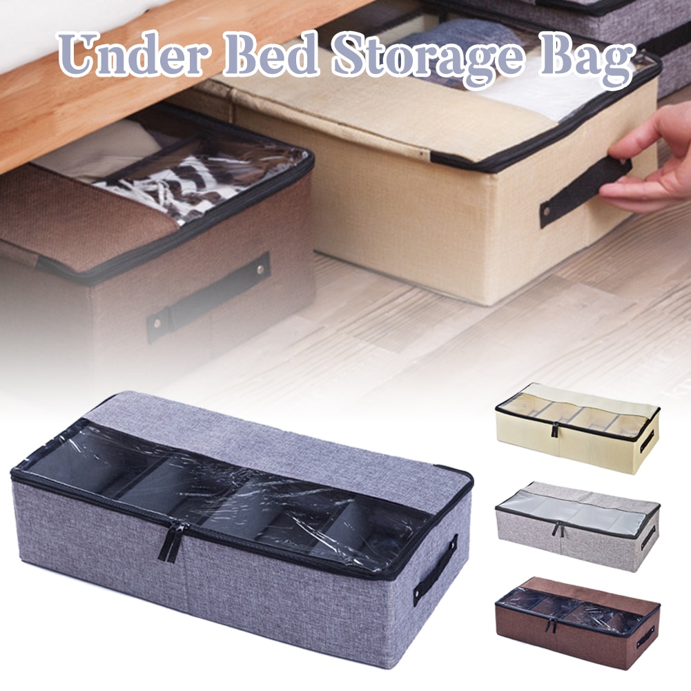 Non-Woven Family Save Space Bed Under Closet Storage Box Clothes Divider Organiser Quilt Bag Holder Organizer Fast Ship