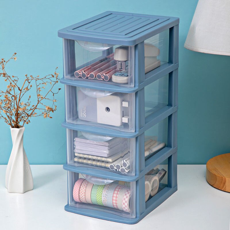 Drawer Organizer Desktop Storage Box Office Finishing Dormitory Stationery Storage Cabinet Makeup Cosmetics Sundries Organizer: H