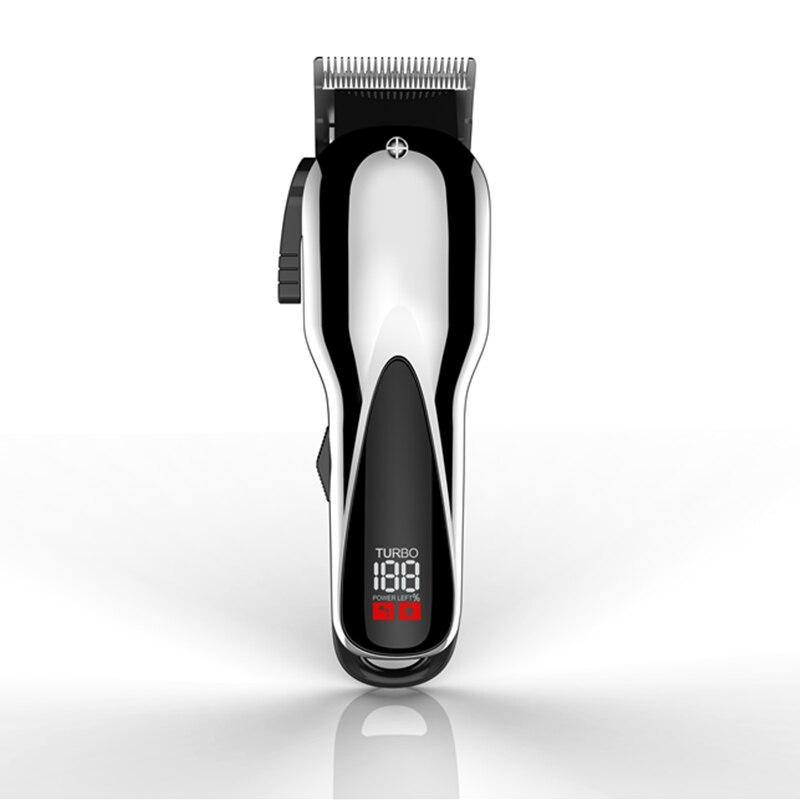 Turbo powerful hair clipper barber shop electric tapering hair trimmer for men rechargeable hair cutting machine