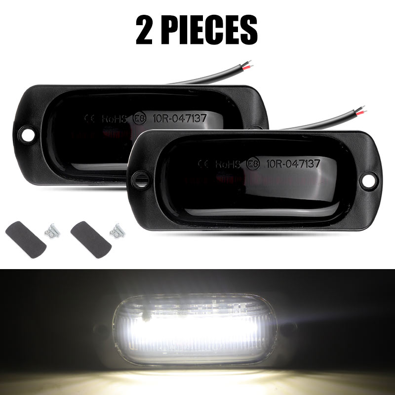 12 LEDs Truck Zijmarkeringslichten Auto Externe Verlichting Signaal Indicator Lamp Waarschuwing Staart Achterlicht voor Trailer Vrachtwagen bestelwagen 12 V 24 V: Limoengroen