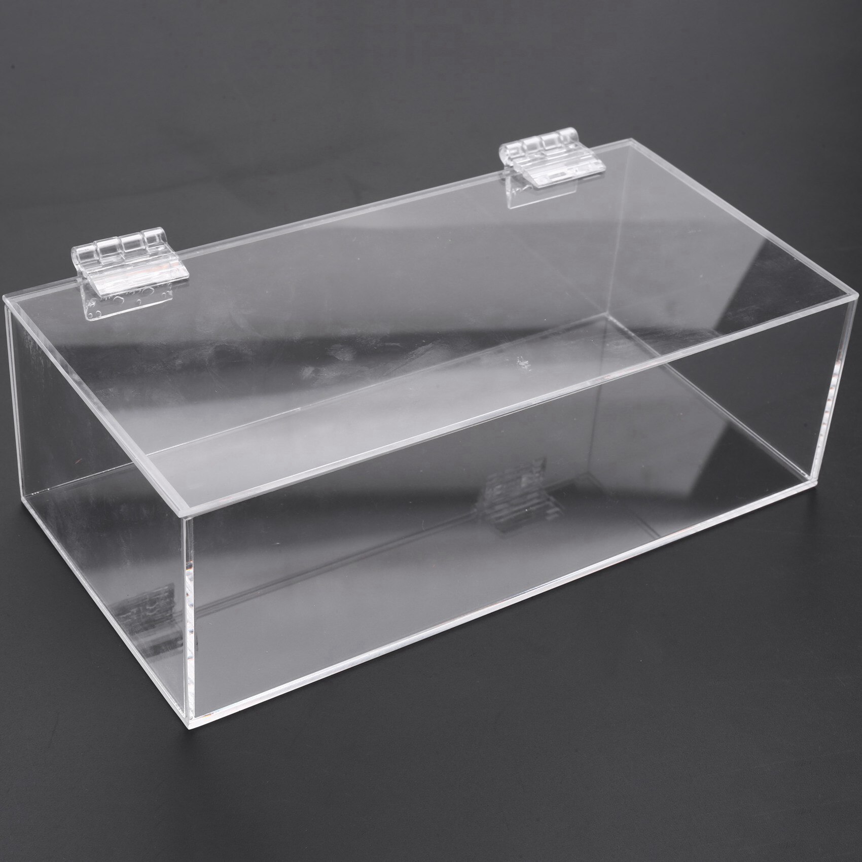 Nonporous Acrylic Clear Tissue Box Disposable Mask Storage Box Gloves Dustproof Organize Box