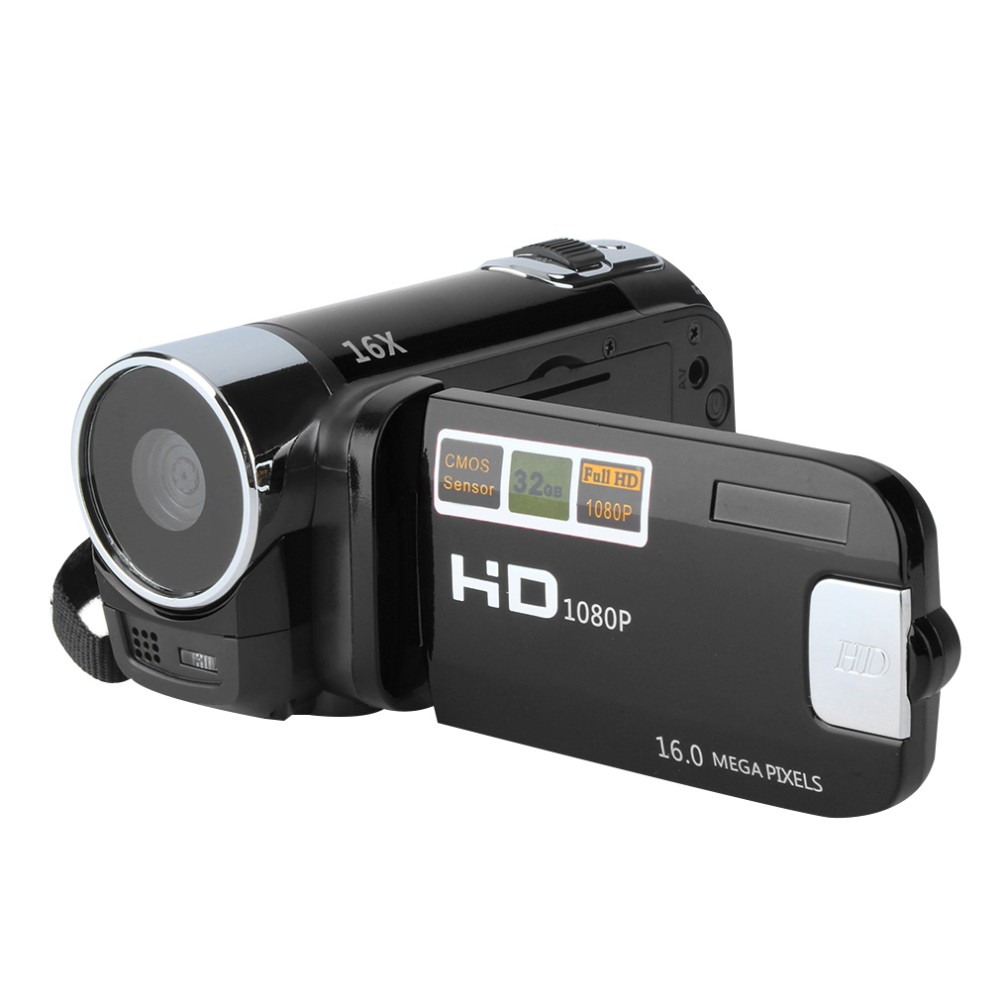 2.7 & #39 ;& #39 ; tft lcd 720p digital video camcorder 16x zoom dv kamera understøtter hdmi video output rød/sort: Sort / Med 8gb kort