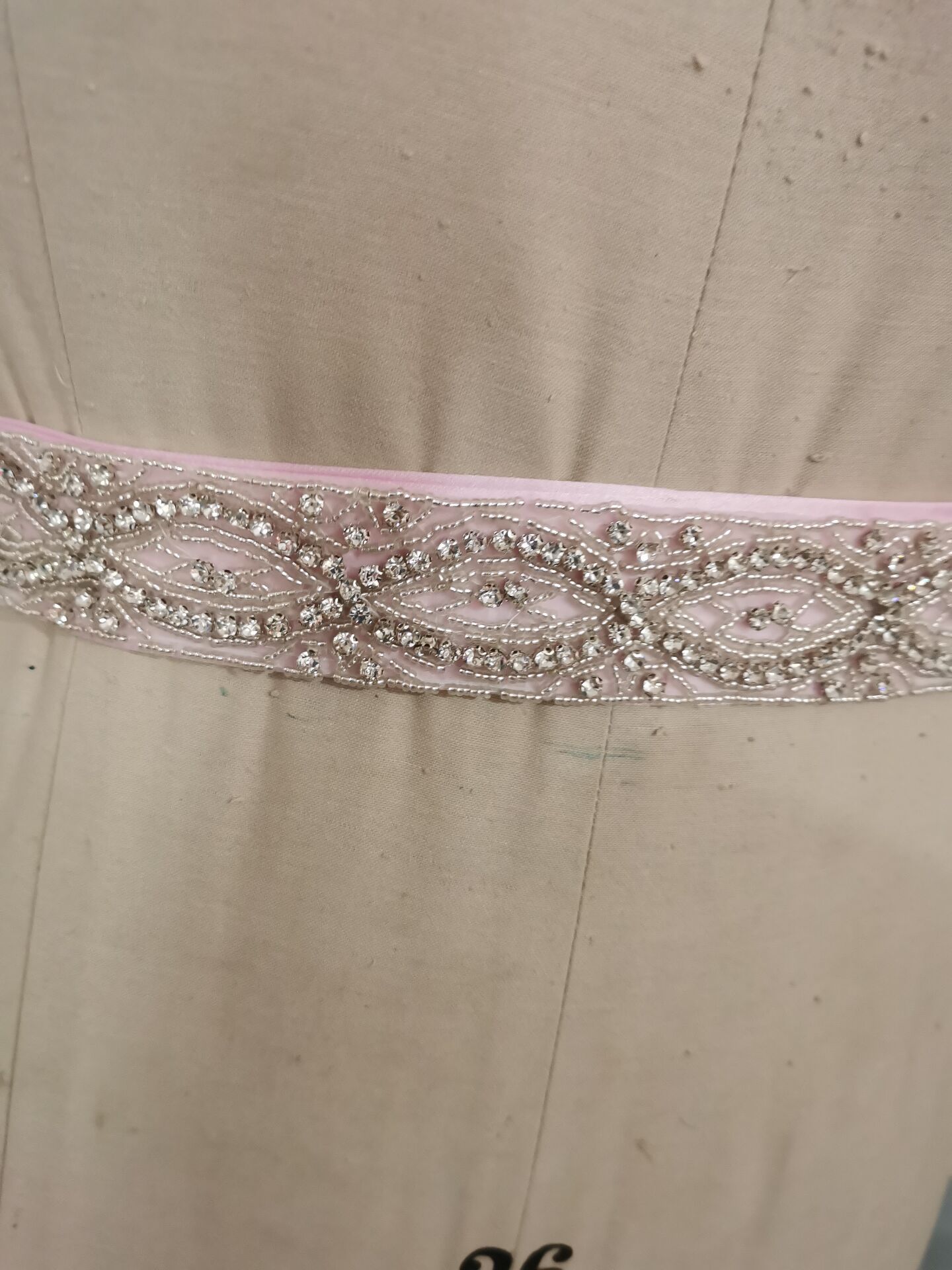 Cinturón de cuentas de cristal extraíble, vestido de graduación, cinta de faja de satén, vestidos de novia, cintura desmontable, cinta de vestido de Graduación