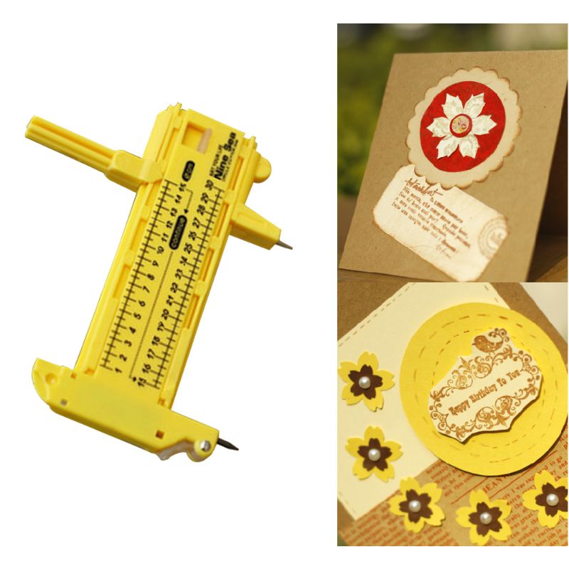 Las brújulas cortador de círculos de cortador de papel de fotos Circular de la herramienta de DIY dispositivo . Exclusivo. 63HF