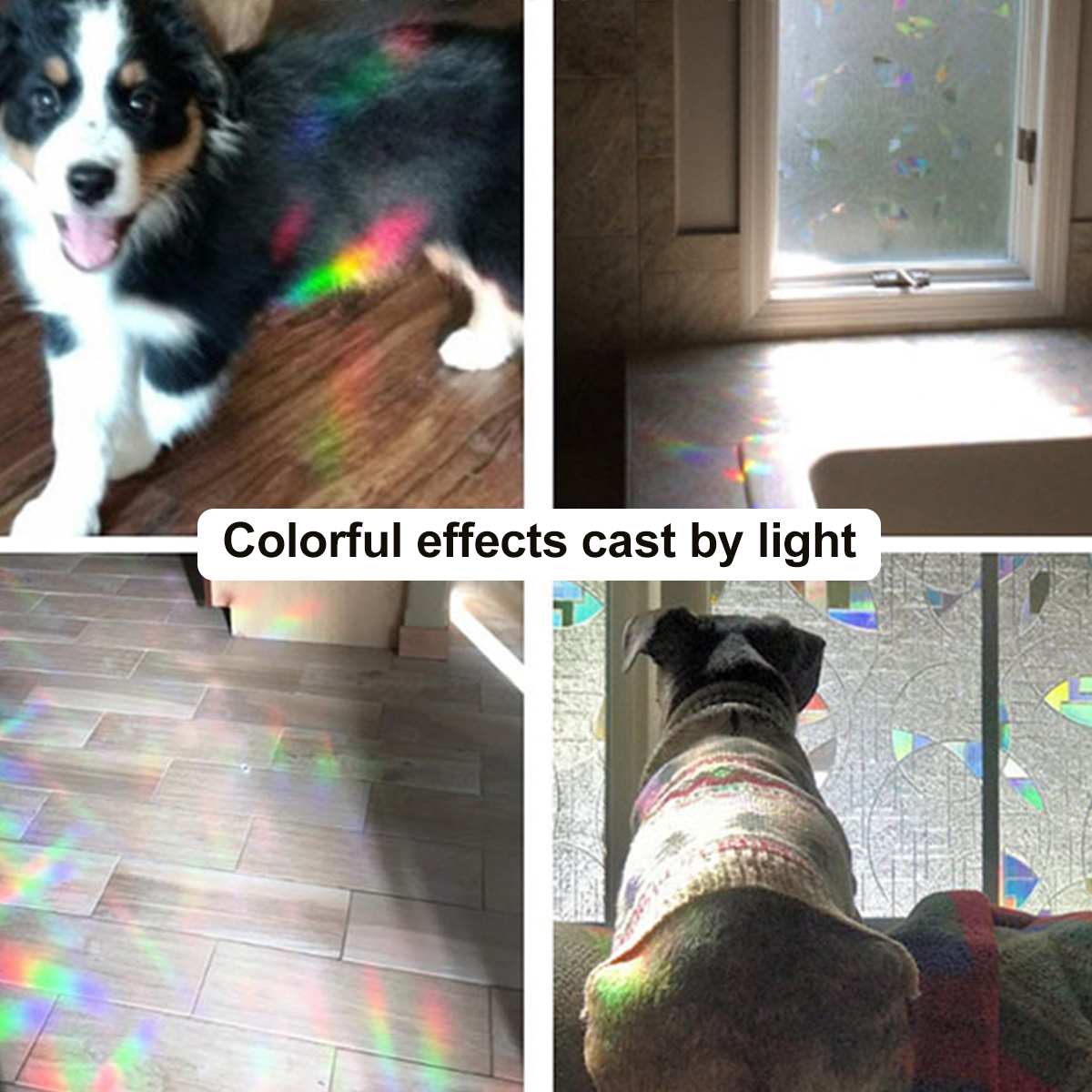 45X100cm Window Film 3D Static Decoration Self Adhesive Film for UV Light Control Glass Window Stickers