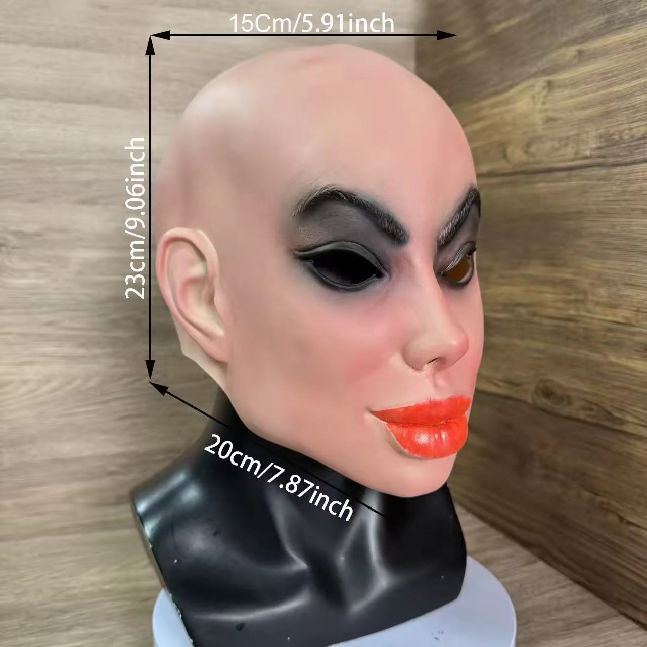 sexy Promi-Gesichtsmaske, Schauspielerin, menschliches Gesicht, Latexmasken, realistisches hässliches Mädchen, Verkleidung, Mottoparty, Requisit, Kopfdesign mit Glatze