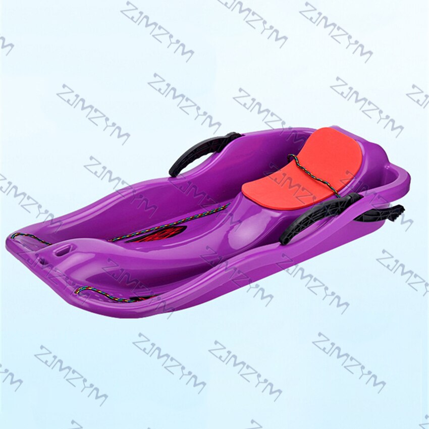 JK1225P Volwassen Plastic Zand Gras Boord Outdoor Verlengd Verdikte Antislip Snowboarden Hdpe Slee Kinderen Snowboard: purple