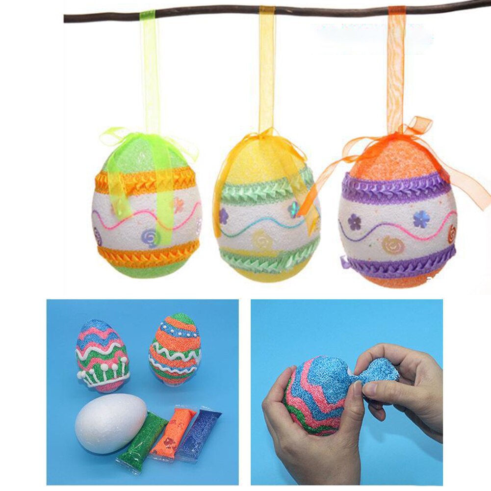 10pcs Easter Egg Foam Ball White for Spring Easter Christmas Crafts Making Handmade DIY Painting School Projects Dropshi