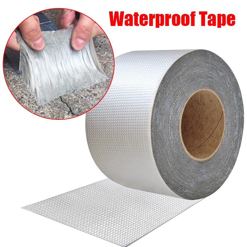 Le papier d'aluminium imperméable de bande de résistance à hautes températures épaissir le ruban adhésif de réparation de conduit de toit de fissure de mur de bande butylique