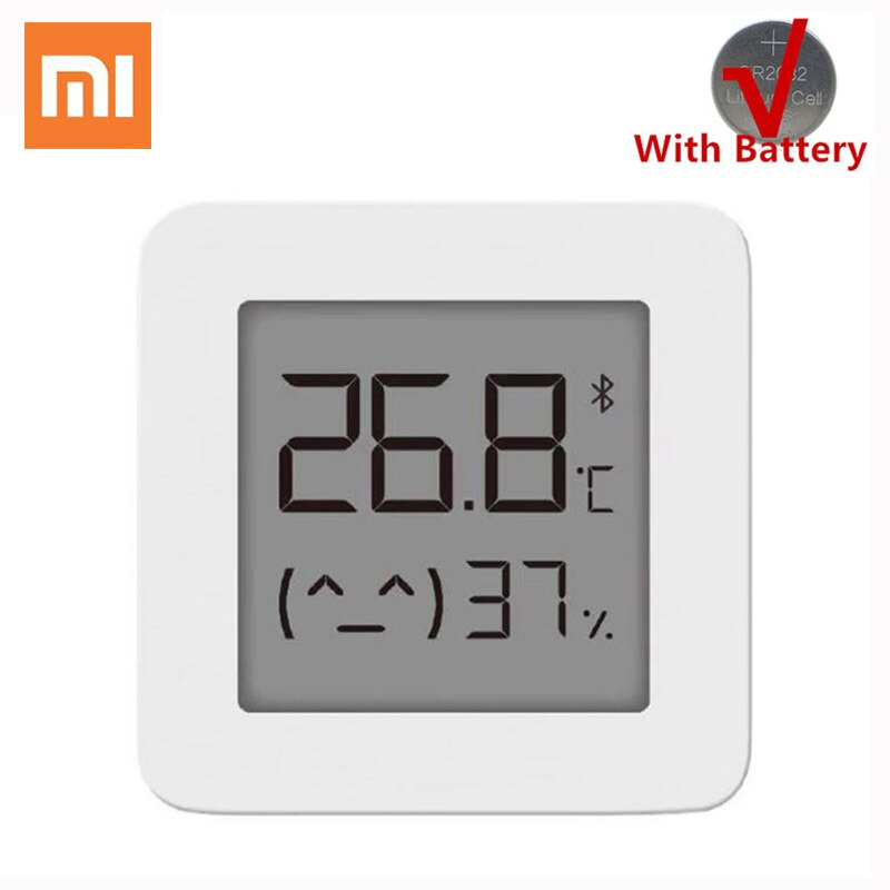 Xiaomi Mijia Bluetooth Thermometer 2 Wireless Smart Electric Digital Hygrometer Thermometer Humidity Sensor Work Mi Home APP: Default Title