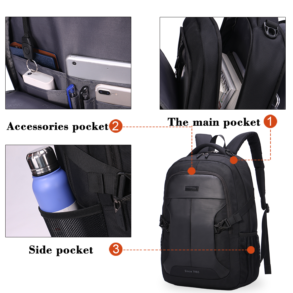 Aoking männer Rucksäcke Business Mochila für Laptop 14-15 Zoll Notebook Computer Taschen Mann Rucksack Schule Rucksack