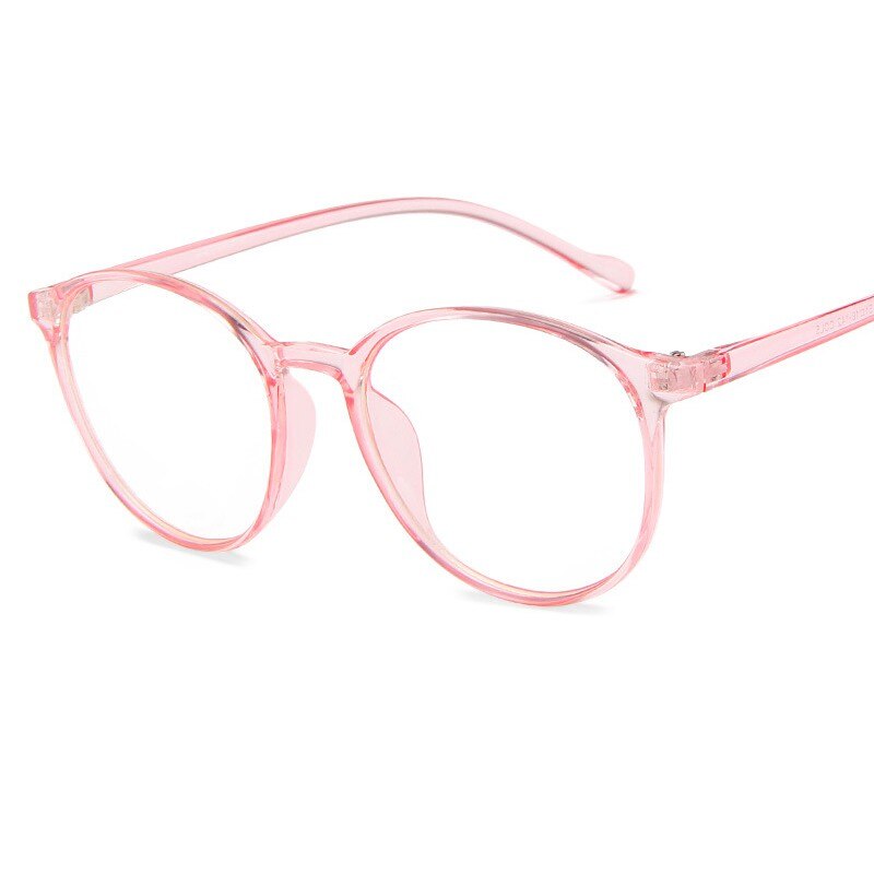 Gafas redondas de estilo Vintage para mujer, anteojos con marco óptico de espejo plano clásico para adulto, gafas de cuidado con visión Unisex: 02