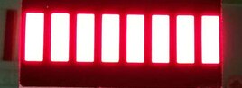 20pcs 20*10mm light bar 8 grid digital tube Red Green Blue Yellow White LED digital light bar 10 segment LED light bar display: Red