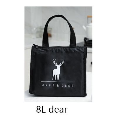 8L 13L Insulated Lunch Bag Reusable Lightweight Thermal Lunch Tote Cooler Meal Prep Bag For Outdoor Travel Food Tote Bags: 8L dear