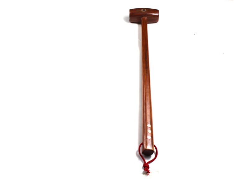 HANRIVER massage machine wooden neck chicken wing wood hammer fitness chute meridian percussion back leg: Brown