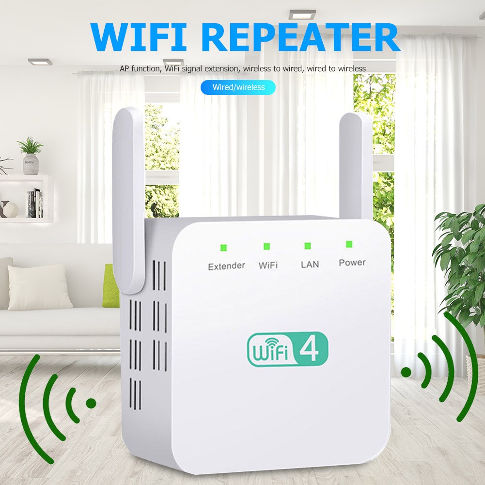 WD-611U 2.4GHz WiFi Booster 300Mbps Wi-Fi Range Extender WiFi Signal Repeater AP Antenna Signal Booster Access Point