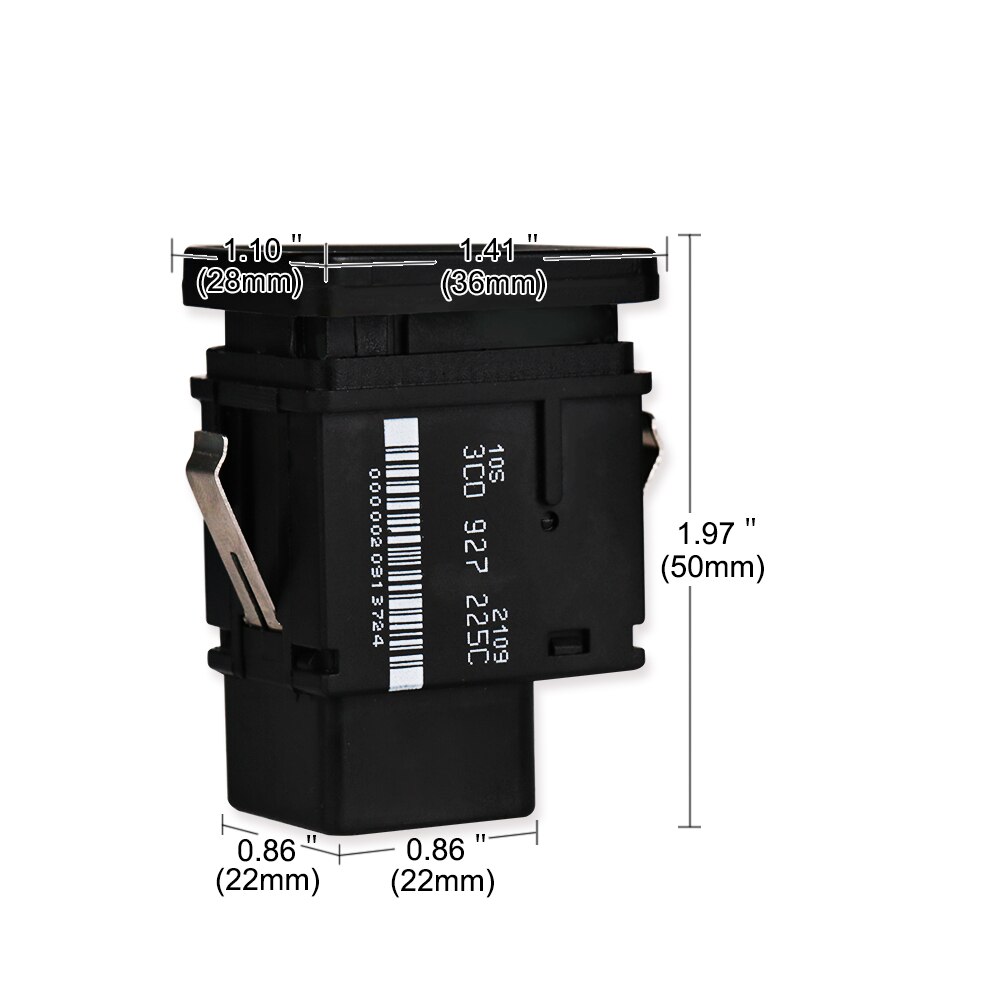 Für VW Passat B6 Parkplatz Bremse Schalter Handbremse Taste schalten Ersatz Für VW Passat B6 R36 C6 Cc 3C0927225C Schwarz