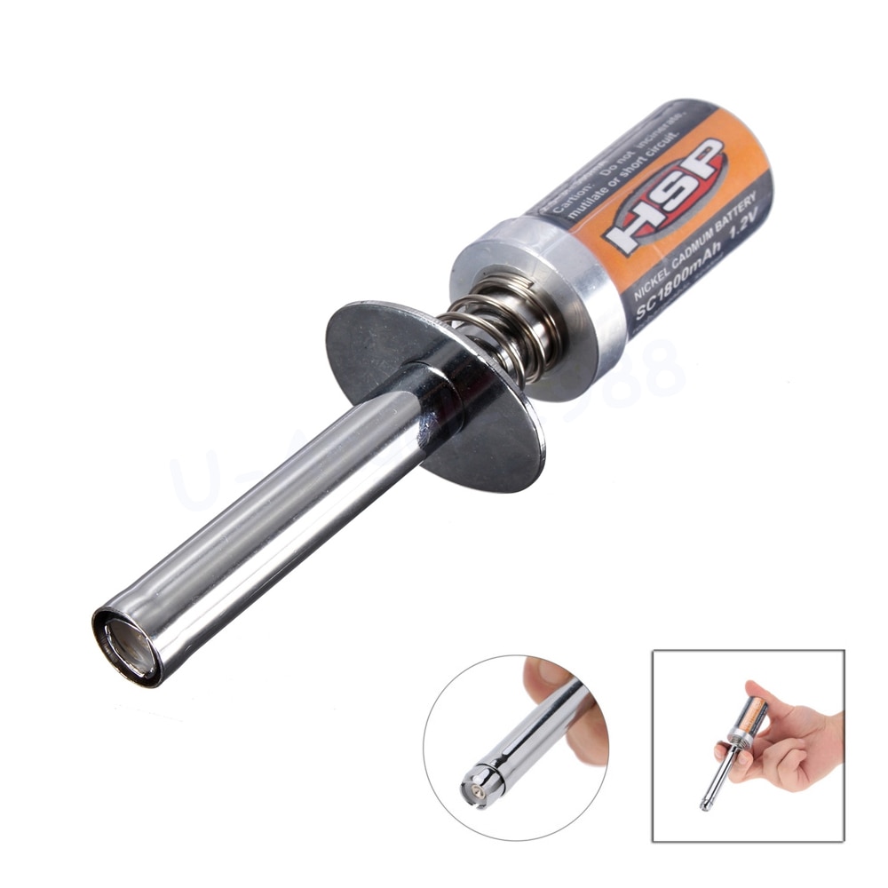 HSP 80101 RC 1/8 Auto Nitro Gas Engine Glow Starter Oplaadbare ontsteker Top