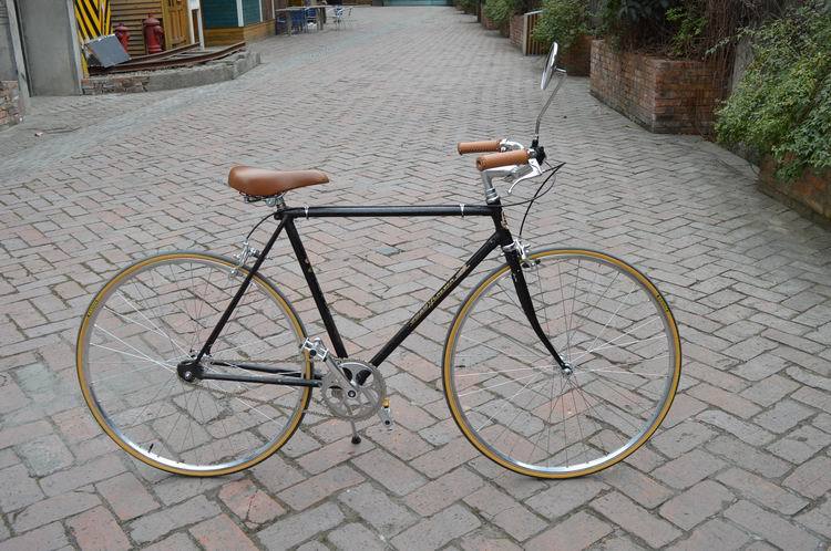 Et par vintage cykel permanent metal spejl sidespejl rustfrit stål stel til retro cykel cykeldele fzm 002