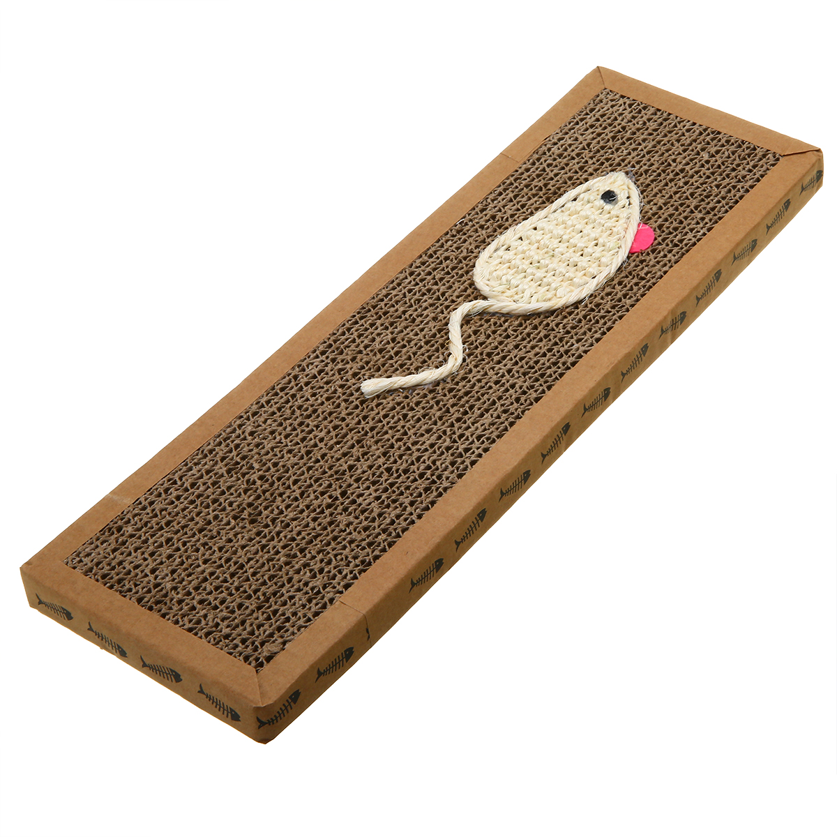 Kat killing kradsebræt kæledyrs blød sengemåtte klør plejelegetøj bølgepapir kradser kat træningslegetøj 38cm