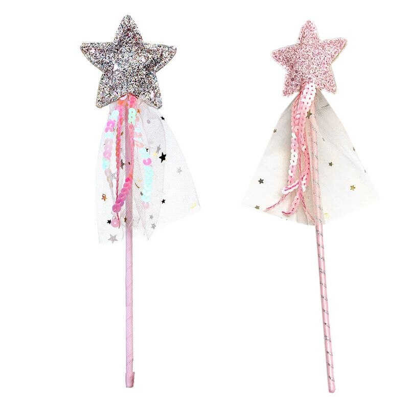 Leuke Kinderen Kostuums Prestaties Props Gradiënt Kleur Vlinder Prinses Engelenvleugels Fee Stok Kids Dress Up Spelen Speelgoed: 2