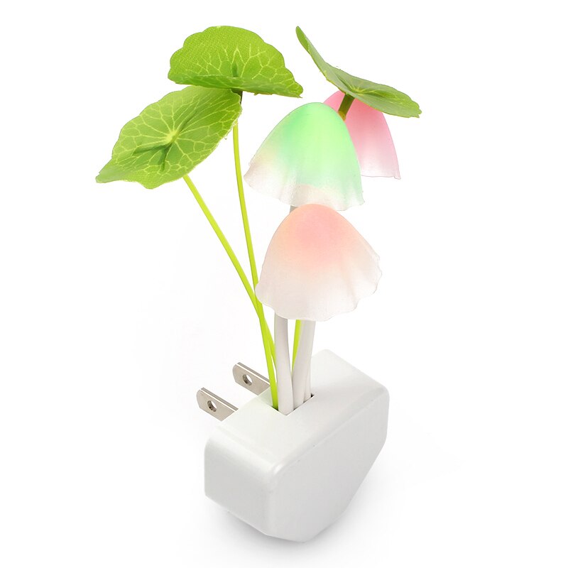 Pilz Nachtlicht Stecker in Lampe LED Nacht Lichter RGB Mit Dämmerungssensor Schlafzimmer Lampe Für freundlicher Baby freundlicher Nachtlicht