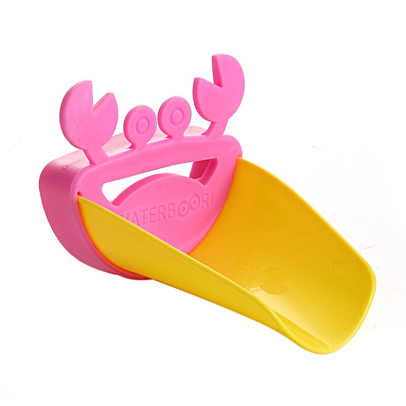 Cute Bathroom Sink Faucet Chute Extender Crab Children Kitchen Washing Hands Convenient Washing Helper: C