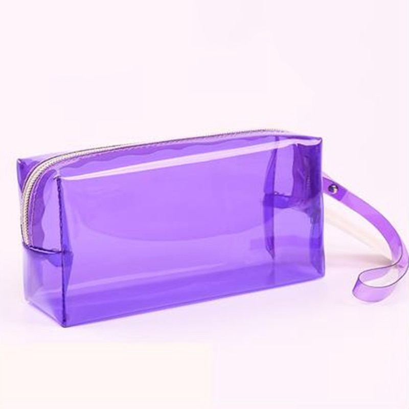 Nueva cartuchera escolar transparente sencilla a la , caja de lápices de gran capacidad, bolsa de almacenamiento, papelería, , útiles escolares: PP