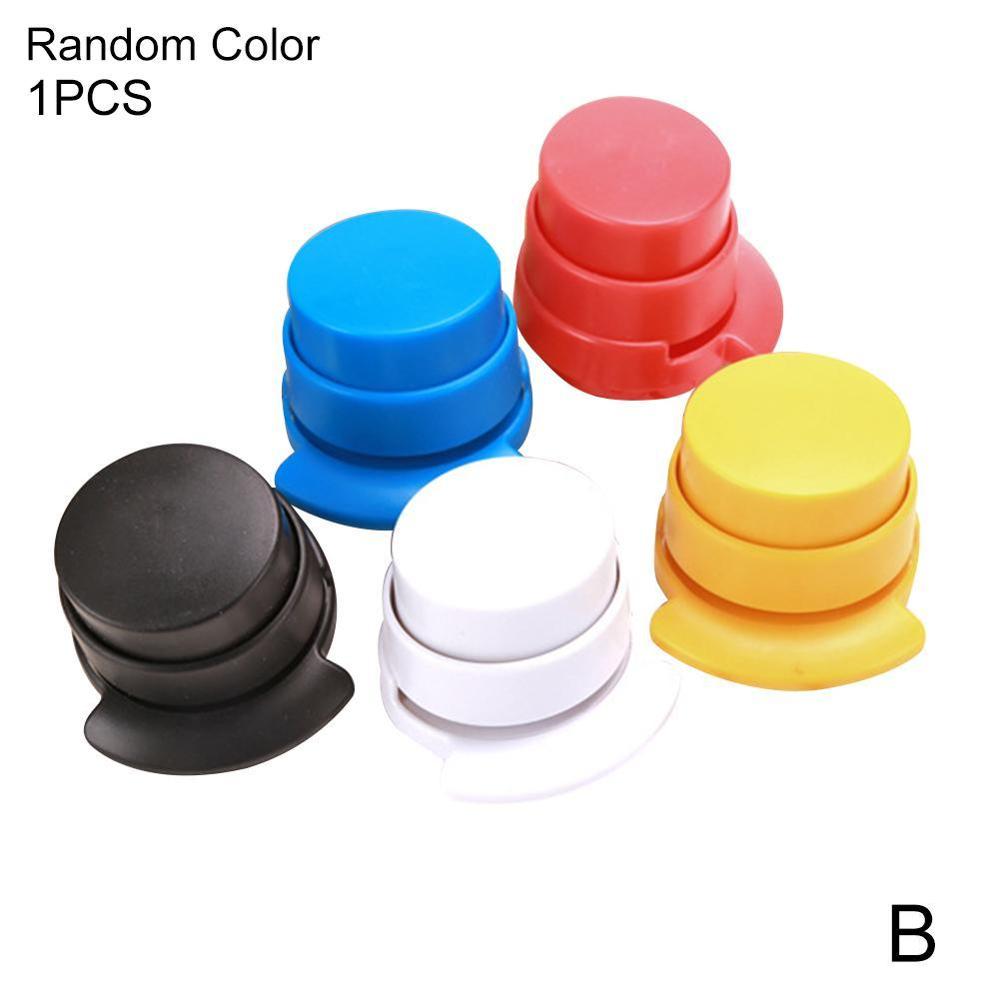 Grapas sin grapas, Mini Unión de papel con grapas, carpeta sin grapas, clip de papel, papelería de oficina y escuela, triangulación de envíos: Solid color random