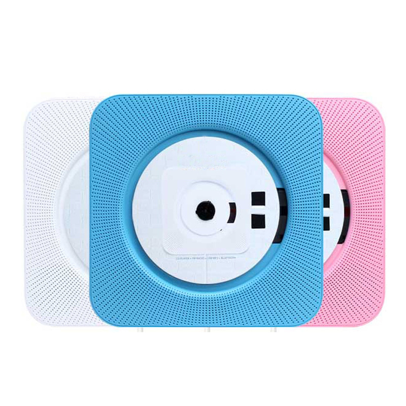 CD-Player, Bluetooth-Lautsprecher, LED-Bildschirm, Wandmontage, Musik-Player, FM-Radio, 3,5 mm Stereo-CD-/MP3-Player mit Fernbedienung