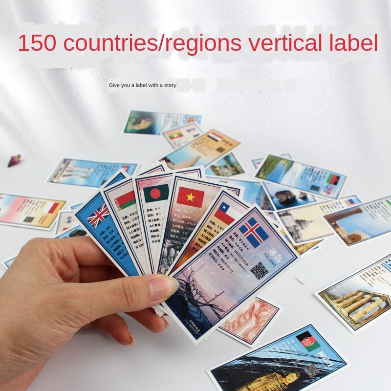 150 Landen (Regio 'S) wereld Bankbiljet Karakteristieke Labels (Inclusief 1 Stuk Voor Elke 150 Landen/Regio 'S/150 Stuks In