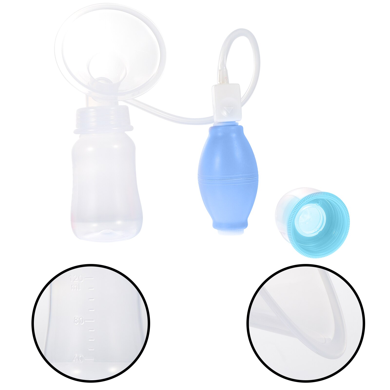 1 Set Draagbare Pinch Grip Vorm Professionele Handig Handkolf Pumpers: Blue