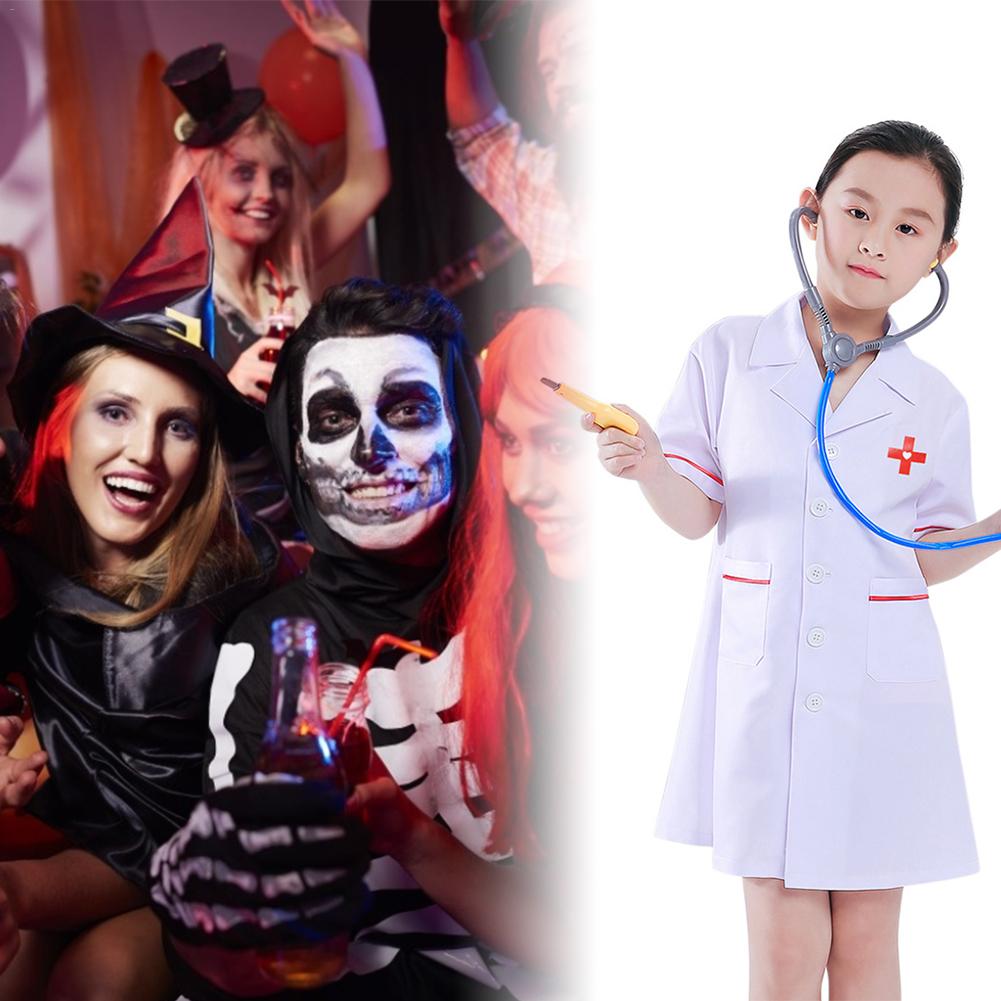 Halloween fest klädsel barn sjuksköterska cosplay kostym prestanda kläder läkare lek set kappa kostym skådespeleri klänning