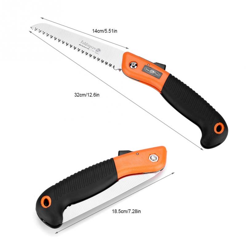 Outdoor garden tools tree trimming non-slip handle 1Pcs folding bonsai tools trim saw portable manual pruning saw grass trimmer: 4