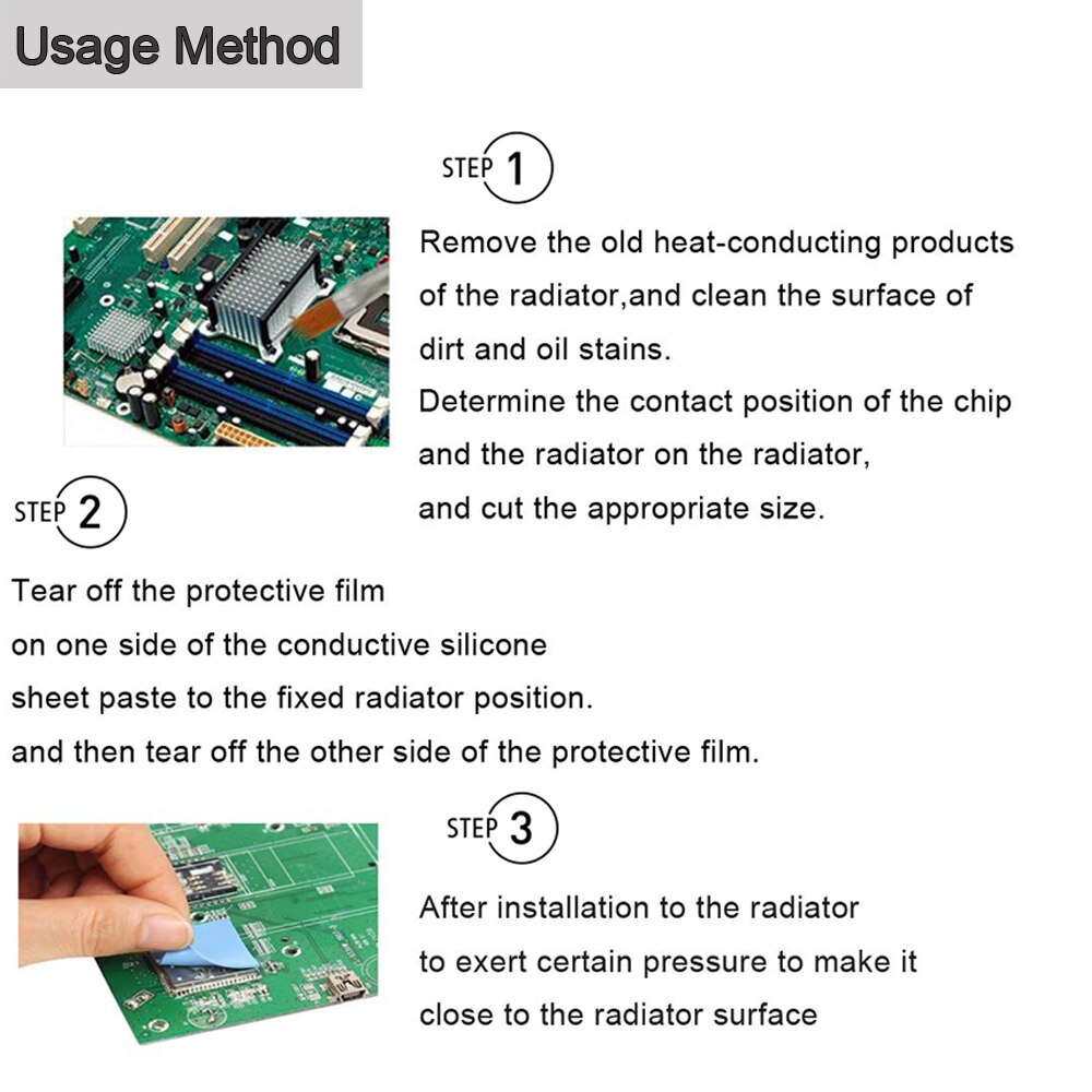 2 piezas 80 MM 80 100x100x2mm 2MM verde GPU Chip disipador térmico conductivo de silicona Pad térmico,