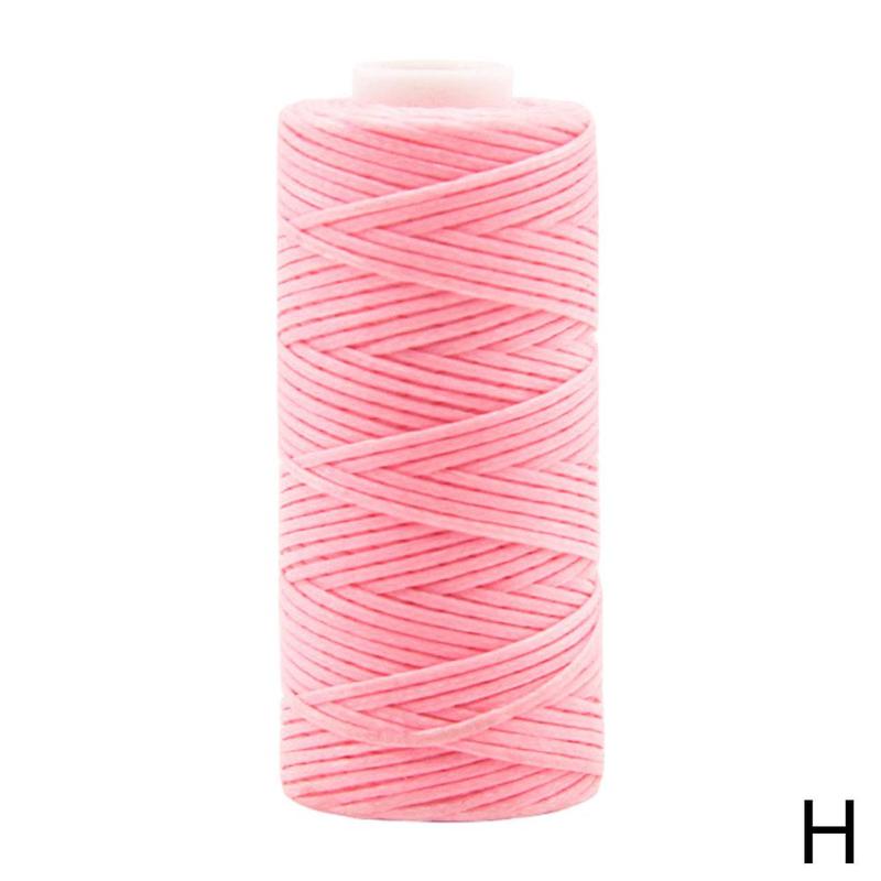 260M Multi Farbe Wachs Faden Single Filament Polyester Hand Stricken Schnur Gurt Kette Seil Korn Nähen Handwerk Pro Leder C J1E5: H