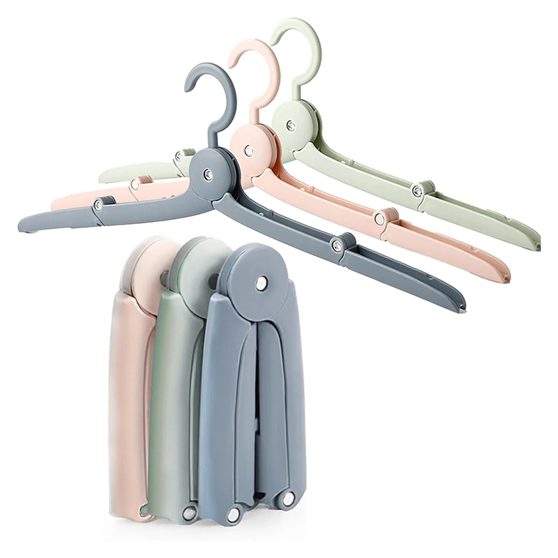 Cintre de voyage pliable, cintres portables d'extérieur, support multifonctionnel, gain de place, antidérapant, rangement facile