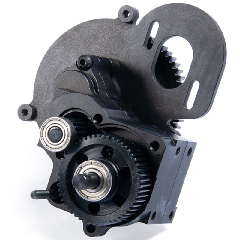 Metal CNC Chassis / Gear Box Transfer Case Center Gearbox Transmission Case 2 Speed for 1/10 Axial SCX10 Wraith 90018 RC Crawler