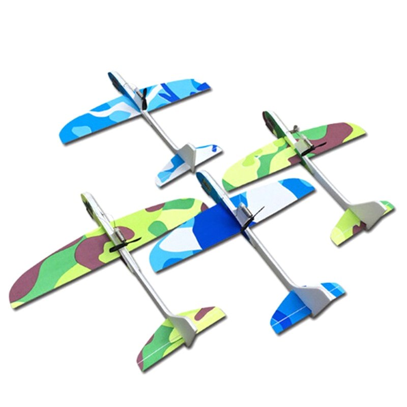 1PCS Hand Throw Foam Plane Toys Outdoor Launch Glider Airplane Kids Toy Free Fly Plane Toys Puzzle Model Jouet: 30cm randomly