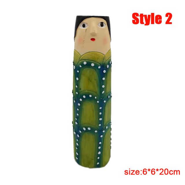Böhmischen Familie Vase Kreative Vase Interessante Menschliche-förmigen Harz Anlage Container Büro Wohnzimmer Schreibtisch Dekoration: Stil 2