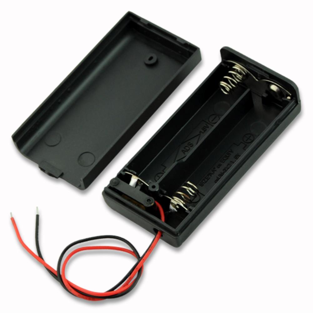 Plastic Aa/Aaa Batterij Opslag Houder Box Case + Wire Kabel Voor 2/3/4x Aaa 2/3/4x Aa Oplaadbare Batterijen