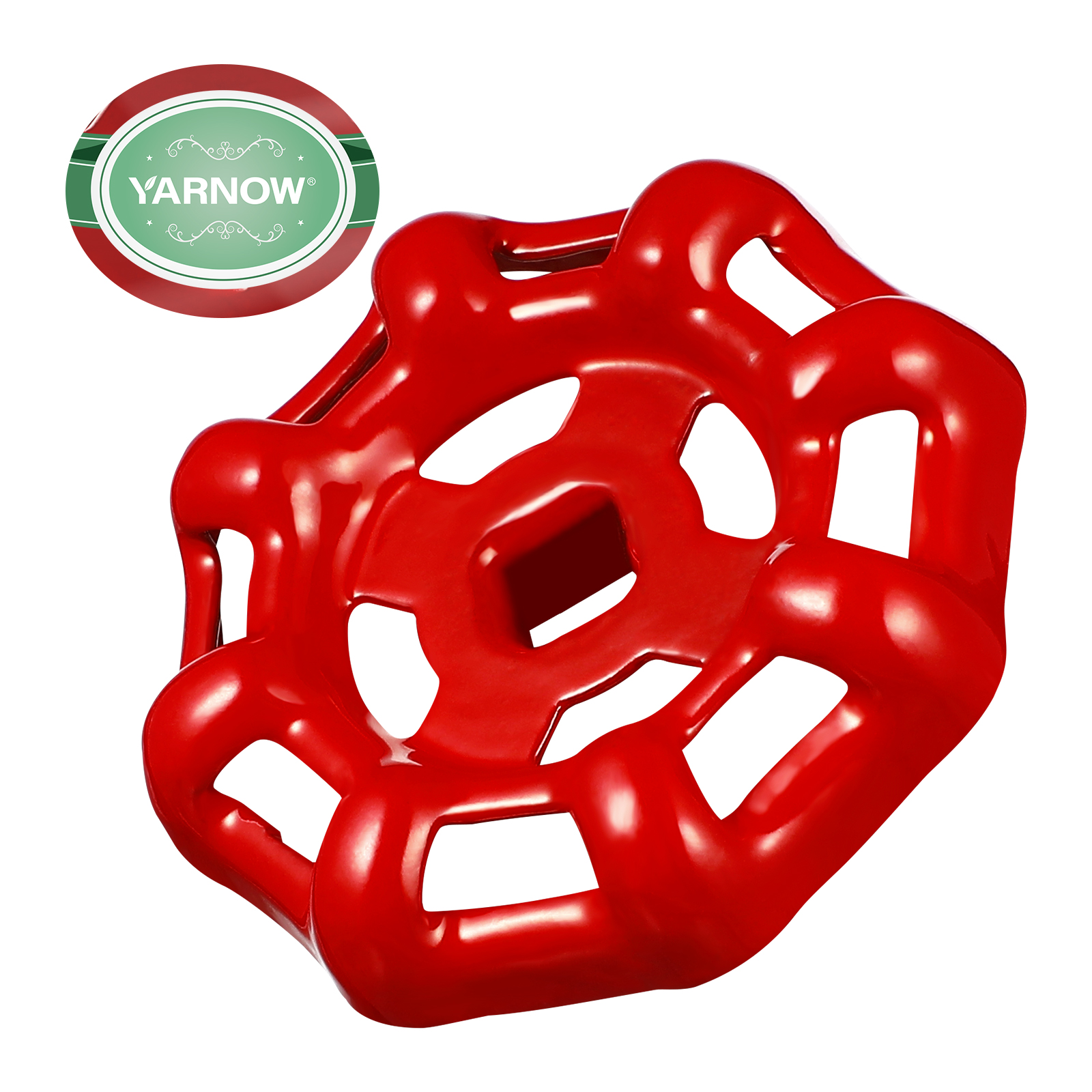 Kran slangfäste metallspjäll handratt runt handtag utomhusvattenkran handtag