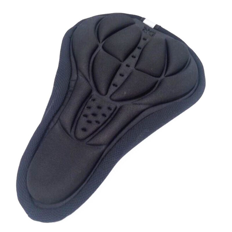 Fietszadel Soft Bike Seat Cover Comfortabele Foam Zitkussen Fietsen Zadel voor Fiets Accessoires Fiets Kussenhoes: Black