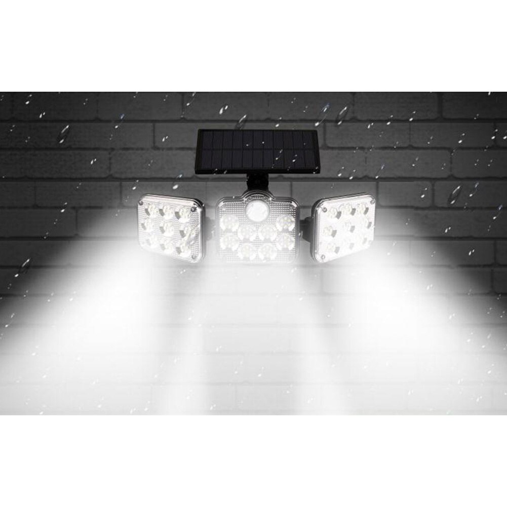 Powerful Outdoor Solar Lamps 3 Heads LED Solar Light With Motion Sensor Adjustable IP55 Waterproof Street Lamp For The Garden