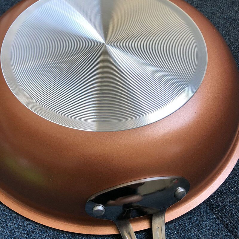 Non-stick Copper Frying Pan With Ceramic Coating And Induction Cooking Oven And Dishwasher Safe Frying Pan