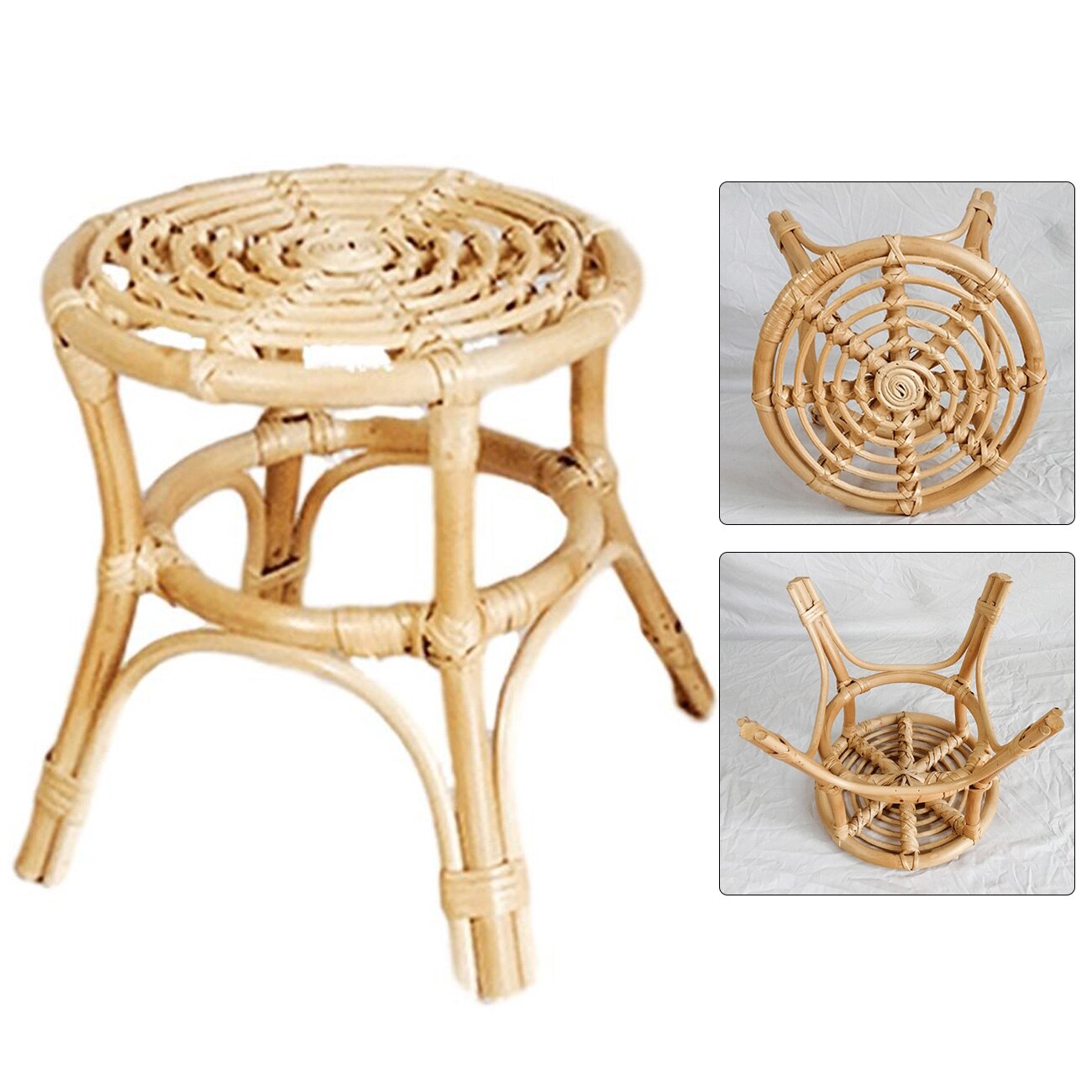 Rattan Plant Stand Indoor Plant Pot Holder Garden Vine Trellis Wooden Flower Rack Flower Pot Rack Plant Shelf In Balcony
