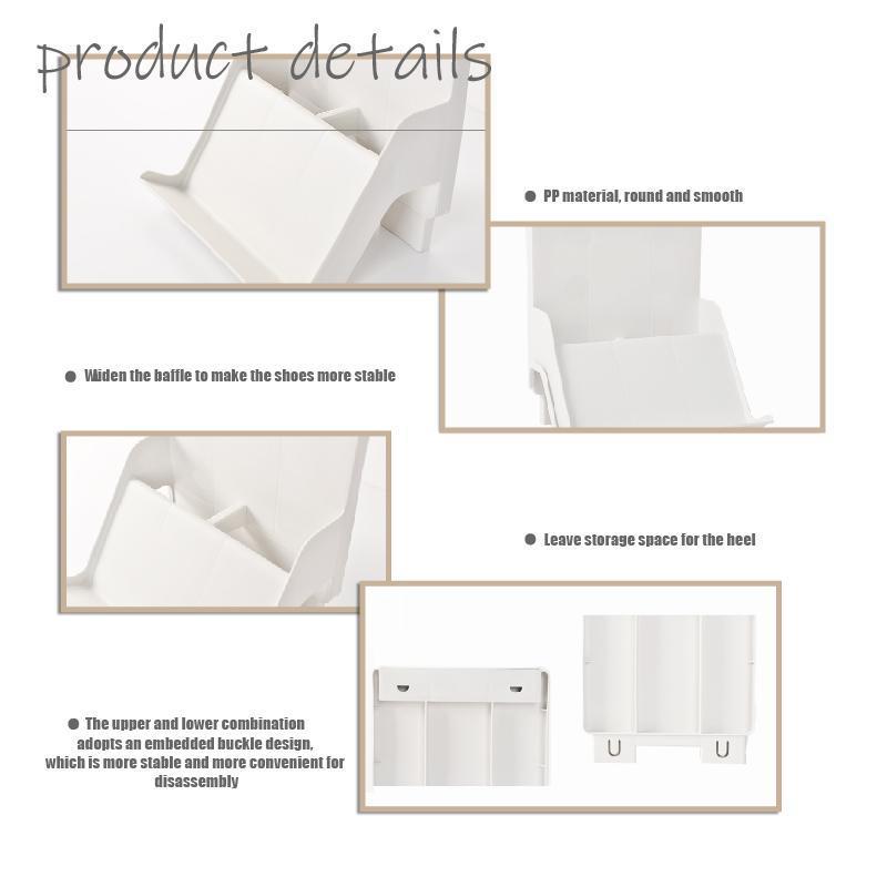 Kunststoff Vertikale Stapelbar Schuhe Gestell platzsparende Lagerung Stehen Regal Organizer Einfache schuh schrank zu hause Schuh lagerung Gestell
