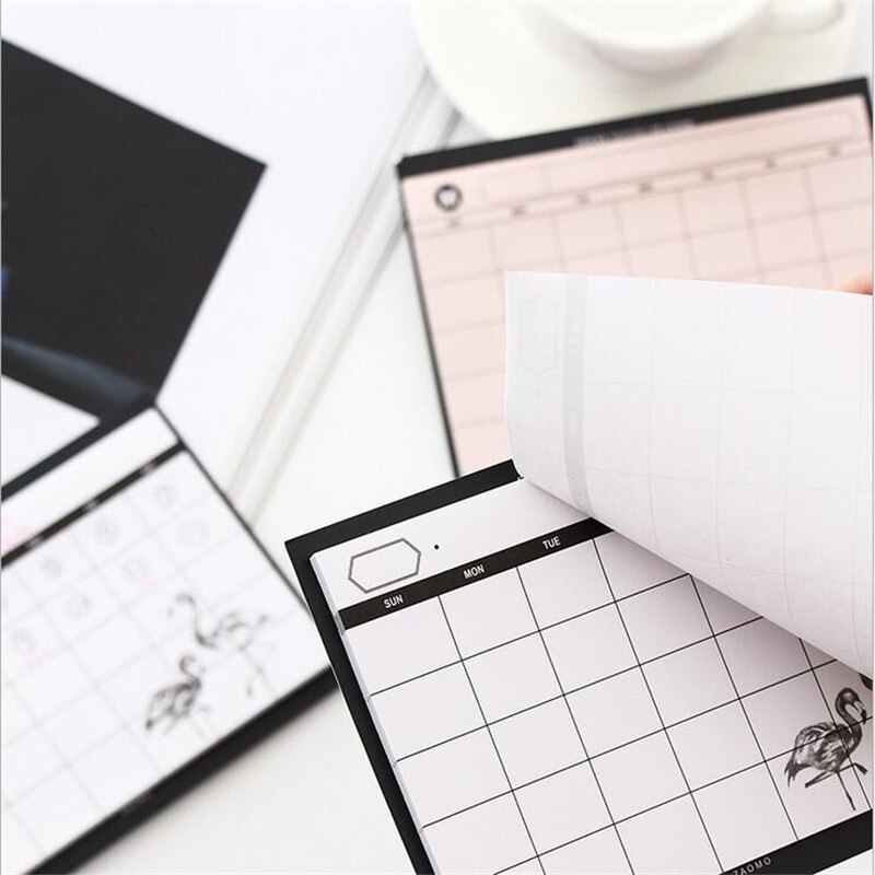 1PCS =30SHEET Simple Weekly Planner Book Desktop Schedule Month Plan Tear The Notebook Work Efficiency Summary