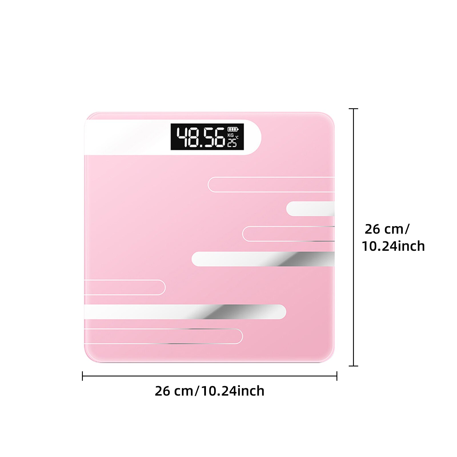 Báscula Digital inalámbrica para peso corporal, balanza de grasa corporal con batería, Bluetooth inteligente